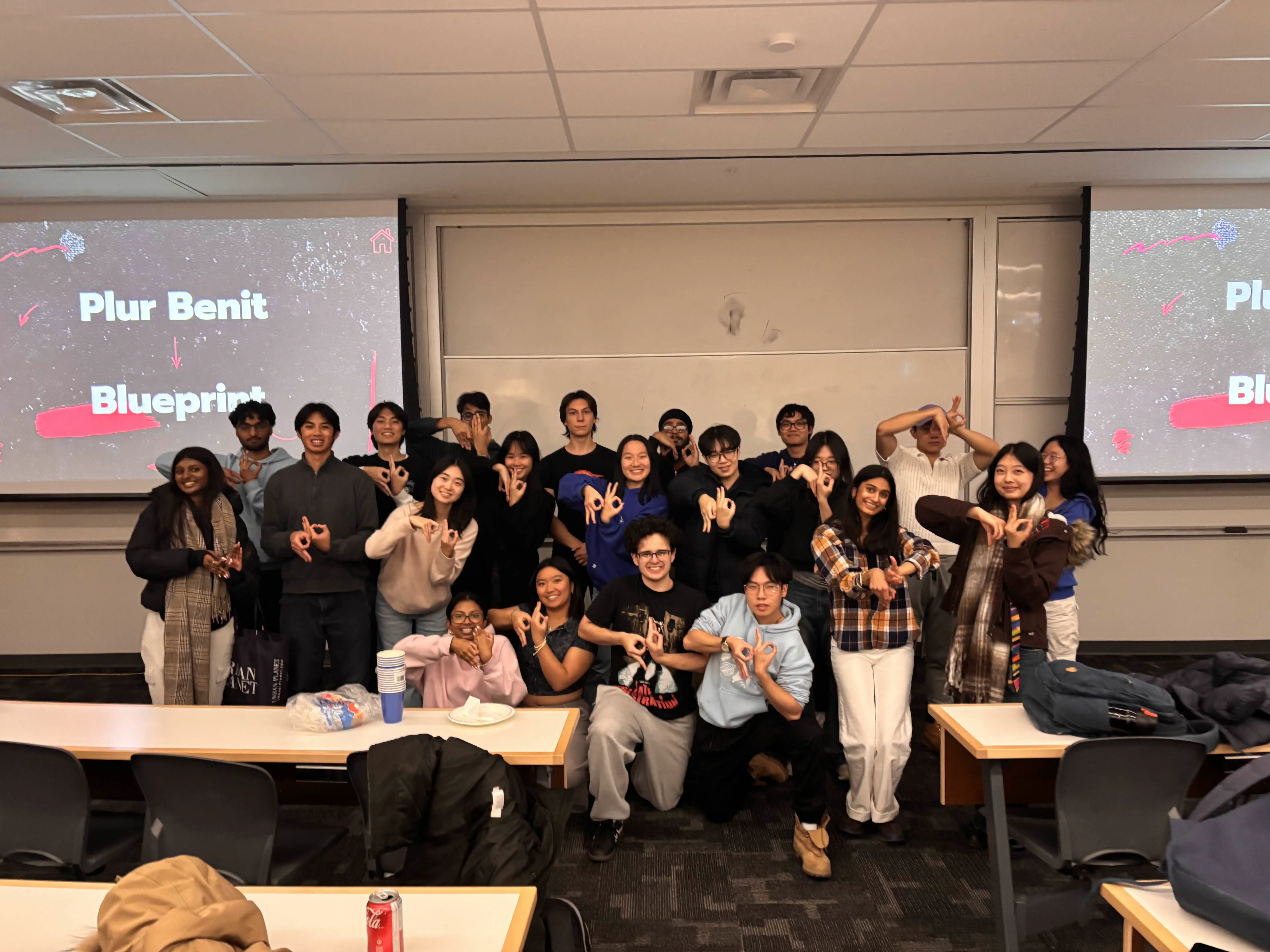 Blueprint team at murder mystery social