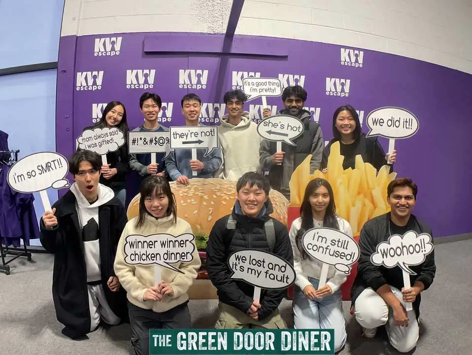 Blueprint team at escape room